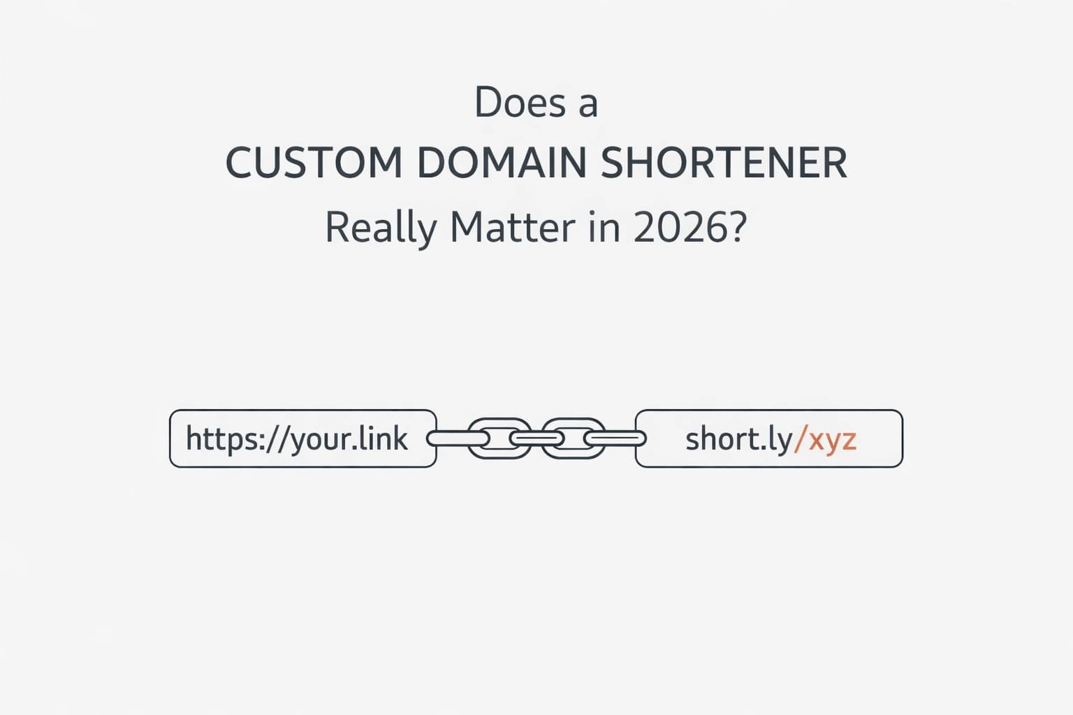 Does a Custom Domain Shortener Really Matter in 2026?